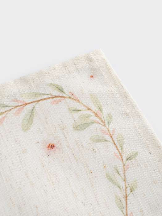 Салфетка под приборы, 30х45 см, полиэстер/лен, бежевая, Кролик в цветах, Easter rabbit ANNA LAFARG ANLAF-QFEA26-1PM