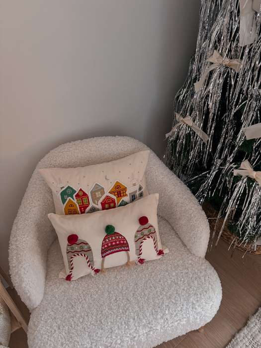 Чехол на подушку snowy village из коллекции new year essential, 30х45 см Tkano TK25-CC0028