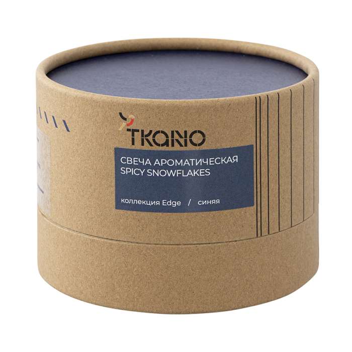 Свеча ароматическая Spicy Snowflakes из коллекции Edge, синий, 30 ч TKANO TK23-ARO0012