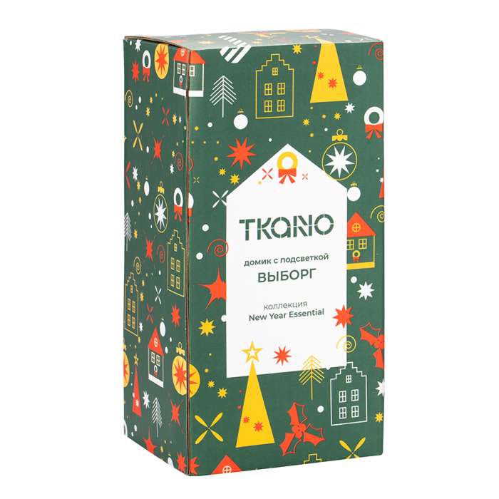 Домик с подсветкой Выборг из коллекции new year essential, 20,5 см Tkano TK26-NY_LH0004
