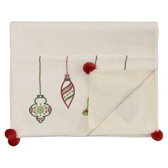 Дорожка с вышивкой Christmas decorations из коллекции New Year Essential, 45х150 см TKANO TK23-TR0003