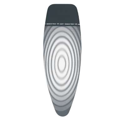 Чехол PerfectFit 135х45 см (D), 2 мм поролона, жаропрочная зона для утюга Титановые круги BRABANTIA 266782
