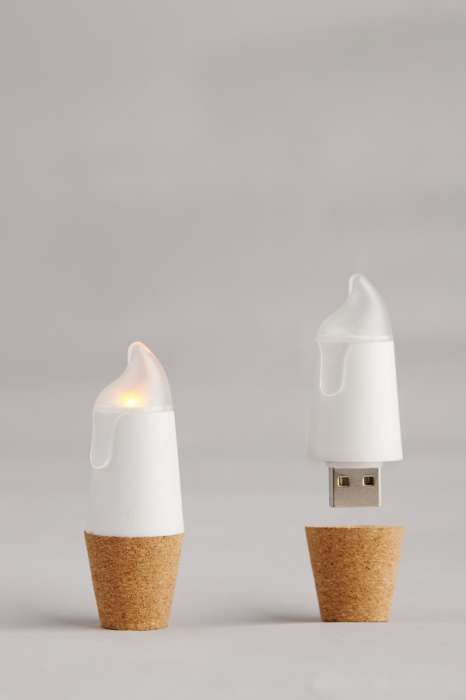 Пробка для бутылки Bottlelight с подсветкой и USB SUCK UK SK LIGHTCANDLE1