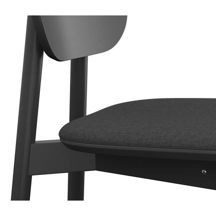 Стул saga, рогожка, темно-серый LATITUDE SGBRDCHBSKDGR