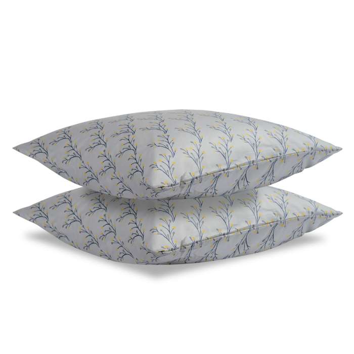 Набор из двух наволочек из сатина с принтом "Соцветие" из коллекции Essential, 70х70 см TKANO TK19-PC0013