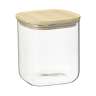 Банка для хранения квадратная glass bamboo, 1,5 л Smart Solutions SS0000165
