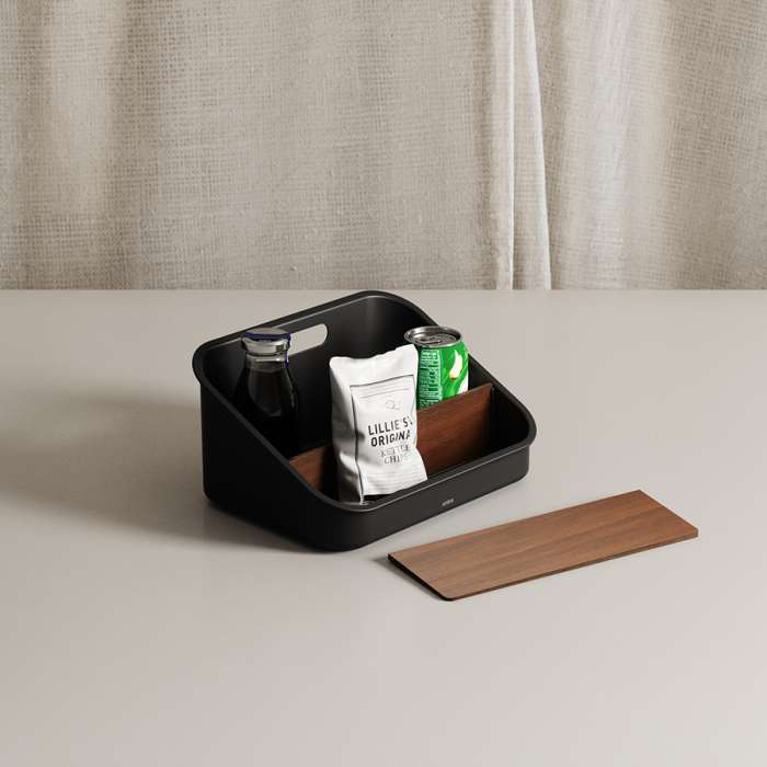 Органайзер bellwood, 29х20 см, черный/орех UMBRA 1019940-048