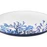 Блюдо, 36 см, керамика К, белое, круглое, Синие кораллы, Blue Coral, Maxwell & Williams, MW696-DR0577