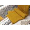 Плед из стираного хлопка горчичного цвета из коллекции Essential, 130х180 см TKANO TK22-TH0010