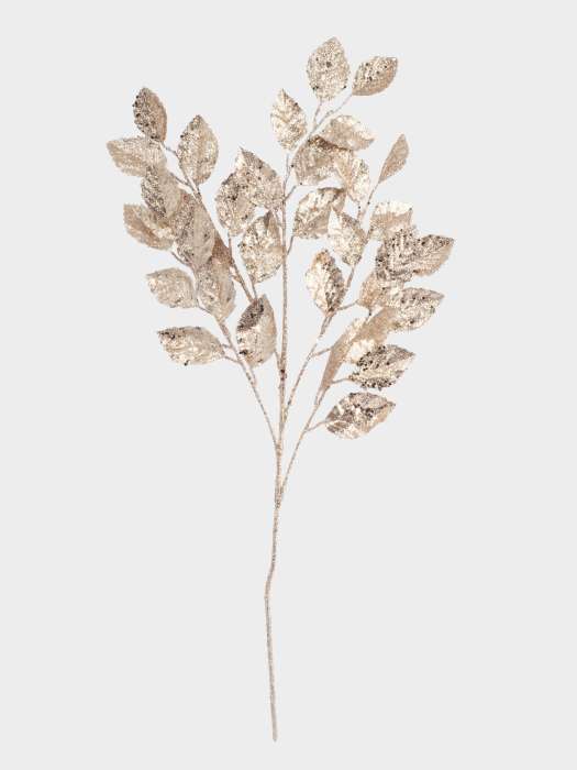 Ветка декоративная, 74 см, пластик/металл, золотистая, Листья, Interior gold ANNA LAFARG ANLAF-LH1265S4
