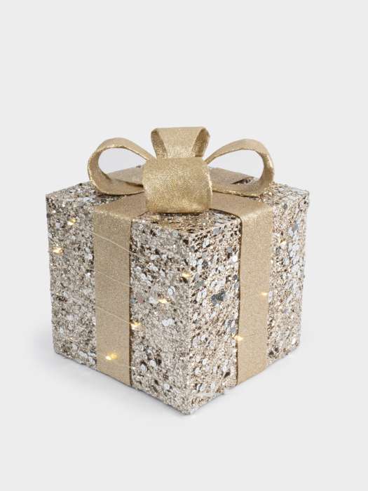 Статуэтка с подсветкой, 15 см, полиэстер/металл, шампань, Подарок, Celebration ANNA LAFARG ANLAF-E15774S