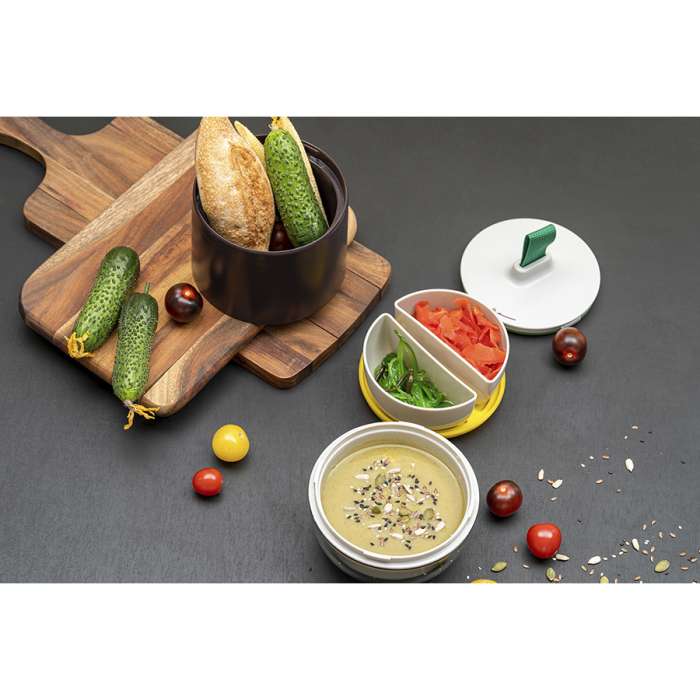 Ланч-бокс Meals, 800 мл, темно-сливовый/светло-серый SMART SOLUTIONS SS-TR-ABS-PL-800