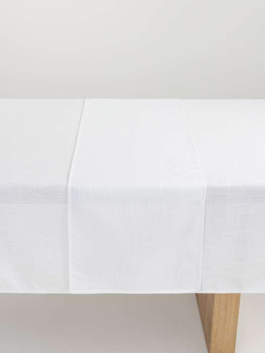 Дорожка настольная, 40х160 см, полиэстер, бело-серебристая, Floe ANNA LAFARG ANLAF-YYW25-1TR