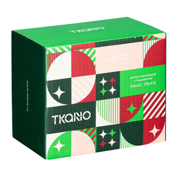 Декор новогодний с подсветкой magic truck из коллекции new year essential, 10,5 см Tkano TK24-NY_STA0002