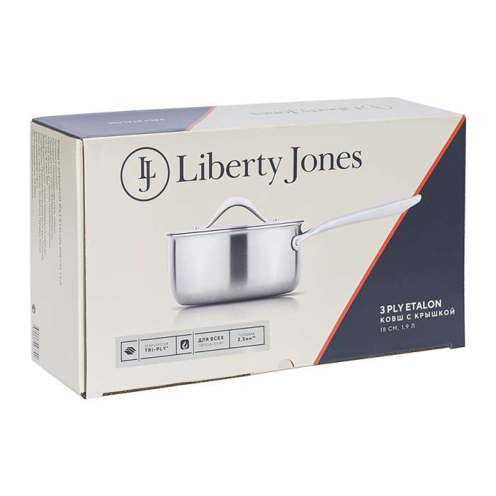 Ковш с крышкой 3Ply Etalon,Ø18 см, 1,9 л LIBERTY JONES LJ0000227