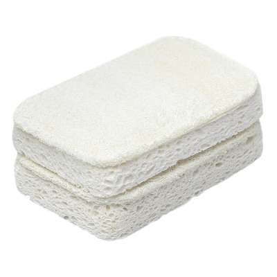 Набор губок для посуды из люфы и целлюлозы eco sponge, 2 шт. Smart Solutions SS0000102