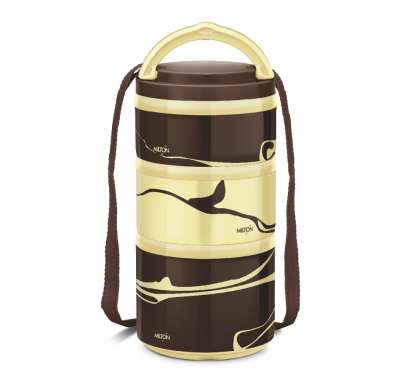 Термо ланч-бокс Feast Tiffin 3, 0,82 л, Brown MILTON MM45335-BR