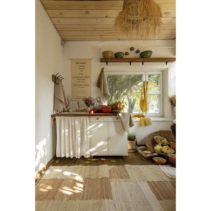 Набор из двух вафельных полотенец изо льна цвета пыльной розы из коллекции essential, 50х70 см Tkano TK23-TT0002