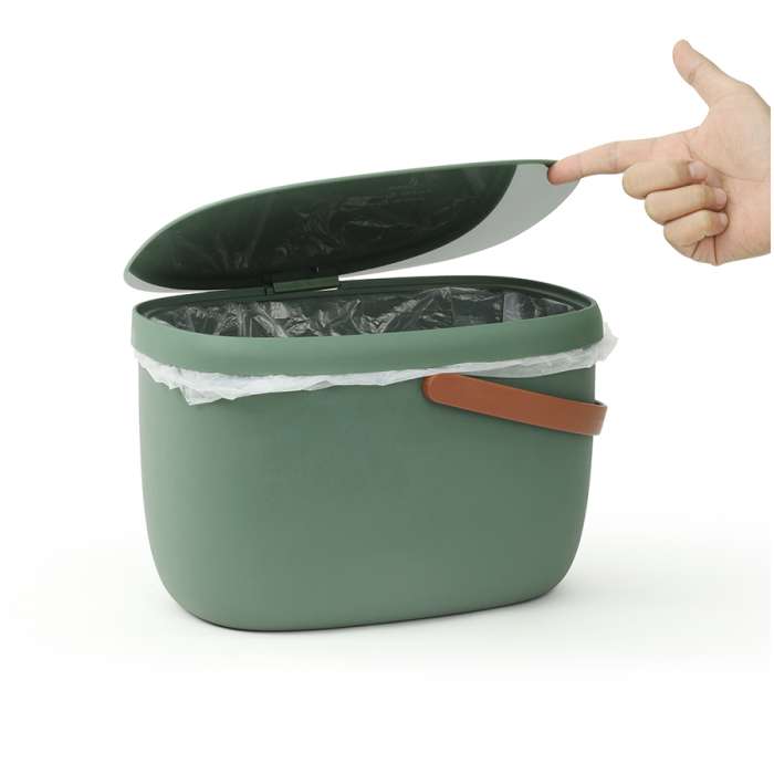 Контейнер для пищевых отходов Foody, 7 л, зеленый QUALY QL10380-GN