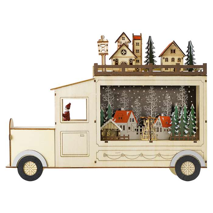 Декор новогодний с подсветкой festive truck из коллекции new year essential Tkano TK23-NY_LIGHT002