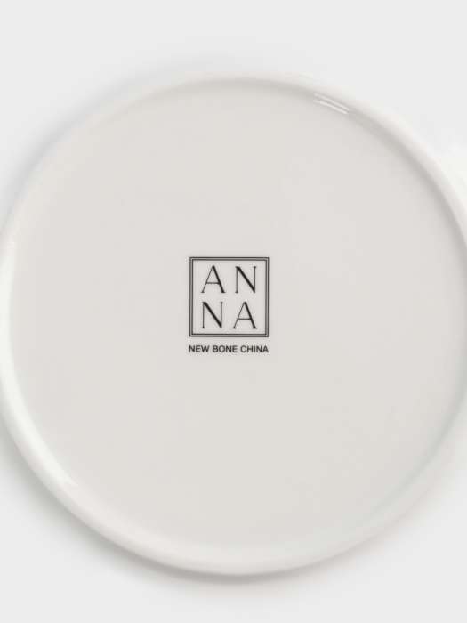 Тарелка закусочная, 19 см, 4 шт, фарфор N, бело-золотистая, Домики и ели, Townlet ANNA LAFARG ANLAF-EL2401-2-SET4