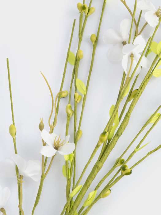 Ветка декоративная, 78 см, пластик/бумага, Белые цветы, Interior Easter ANNA LAFARG ANLAF-36790