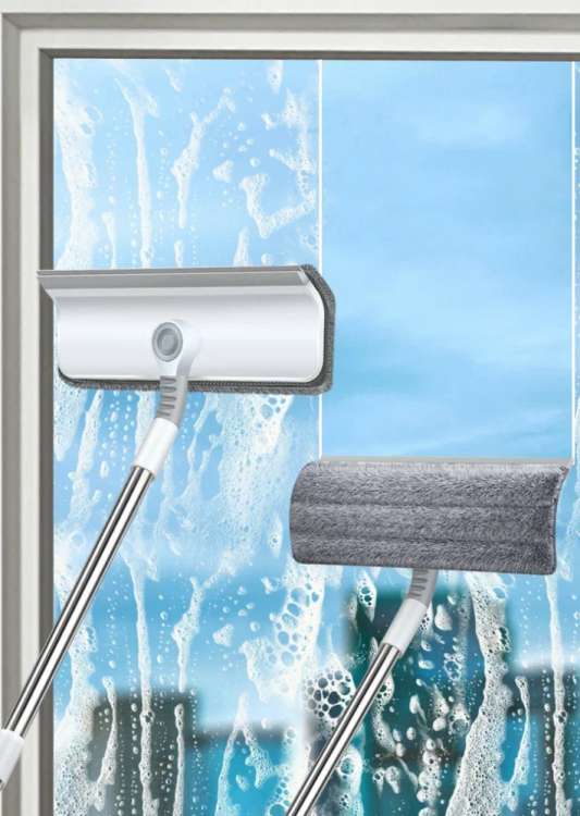 Вращающаяся окномойка с мягким сгоном и насадкой из микрофибры ROOM BROOM RB2097