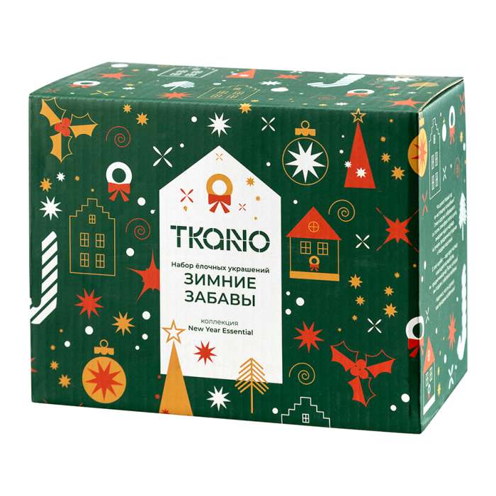 Набор ёлочных украшений Зимние забавы из коллекции new year essential, 4шт Tkano TK26-NY_DEC0001