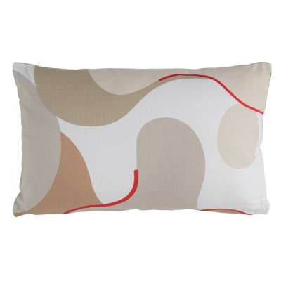 Подушка декоративная из хлопка бежевого цвета с авторским принтом из коллекции freak fruit, 30х50 см Tkano TK20-CU0006