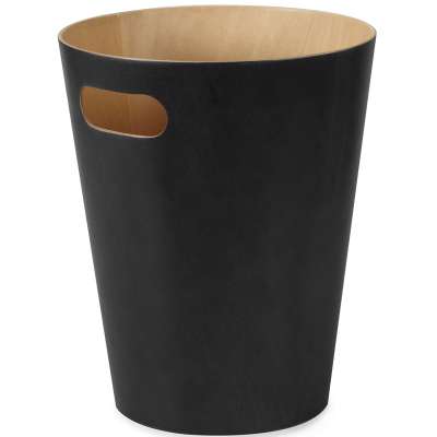 Корзина для мусора woodrow, 7,5 л, черная UMBRA 082780-045