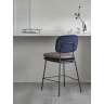 Стул полубарный с контрастным кантом pea, велюр, темно-синий/бежевый Bergenson Bjorn BB0000696