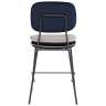 Стул полубарный с контрастным кантом pea, велюр, темно-синий/бежевый Bergenson Bjorn BB0000696