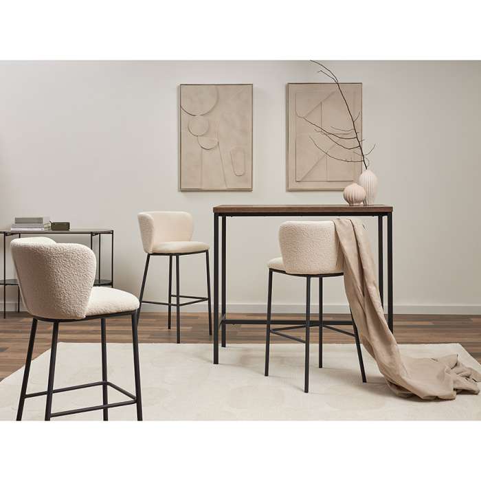 Стул барный foggy, букле, молочный Bergenson Bjorn BB0000830