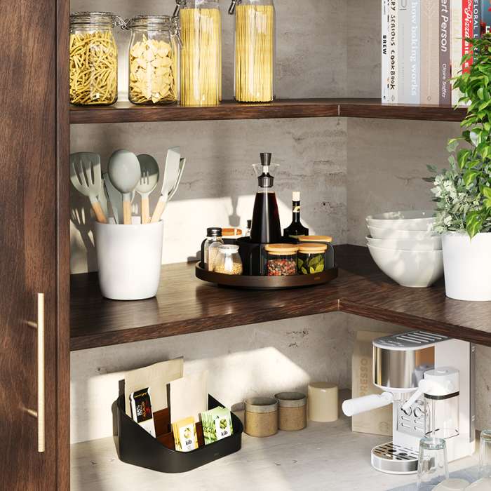 Органайзер для специй bellwood, черный/орех UMBRA 1019936-048