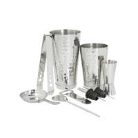 Набор барных аксессуаров BarCraft (шейкер, двусторонняя насадка, открывалка для бутылок, ложка, барн Kitchen Craft BCBARSET8PC