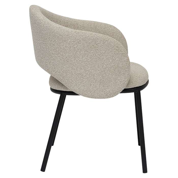 Стул coastal, букле, крем-брюле/черный Bergenson Bjorn BB0001047