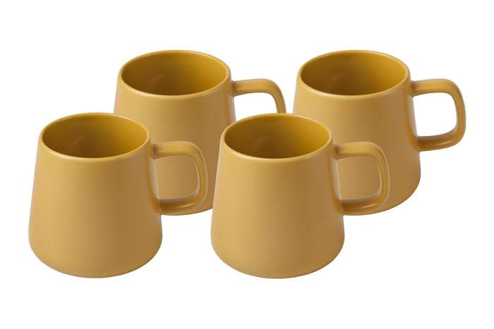 Набор из 4-х кружек Blend Sala, горчичный, 0,375 л Maxwell & Williams MW475-DI0425