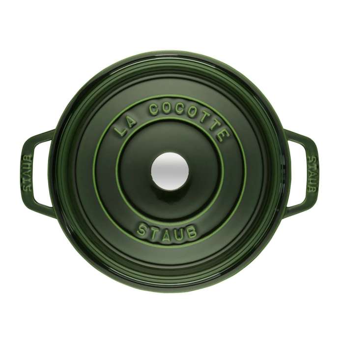Кокот круглый, 24 см, 3,8 л, зеленый базилик STAUB 1102485