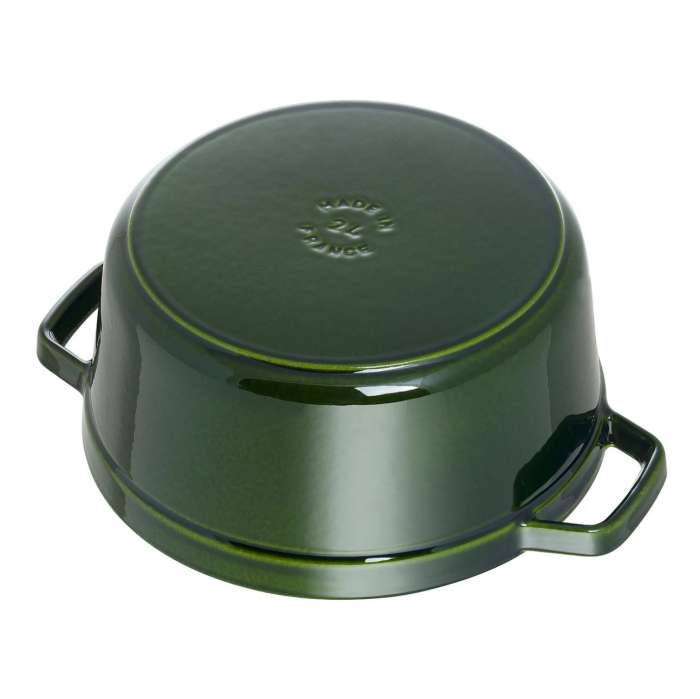 Кокот круглый, 24 см, 3,8 л, зеленый базилик STAUB 1102485