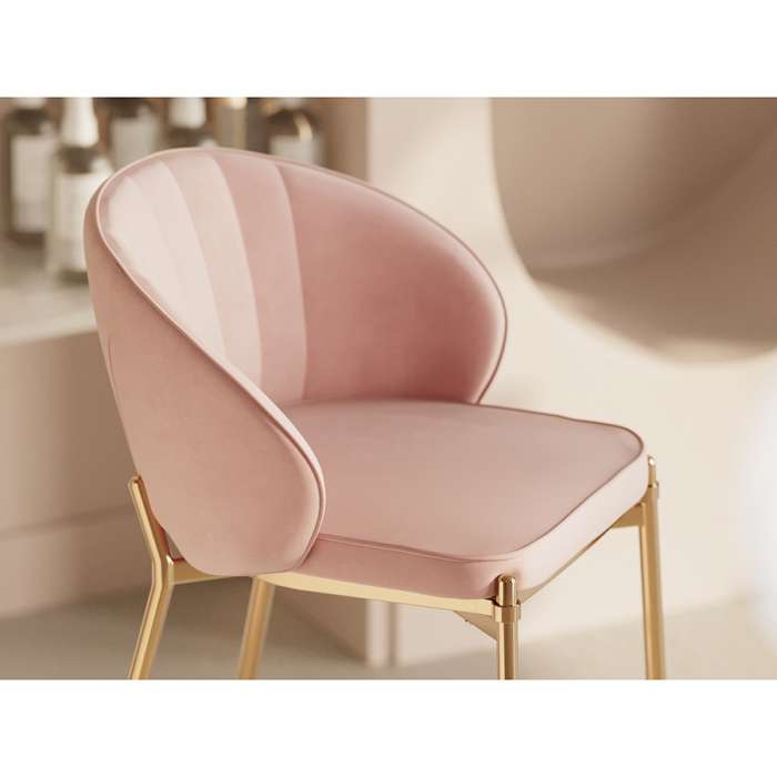 Стул барный coral, велюр, розовый Bergenson Bjorn BB000019