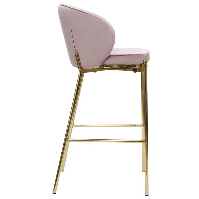 Стул барный coral, велюр, розовый Bergenson Bjorn BB000019