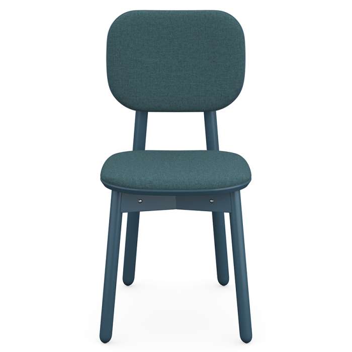 Стул с обивкой saga, рогожка, сине-зеленый LATITUDE SGBRDCHUPHLBSKBL_GRN