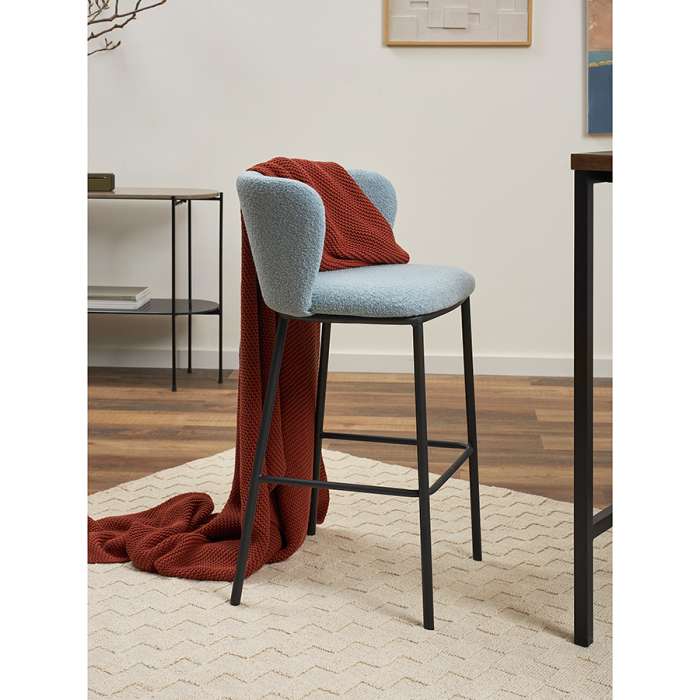 Стул барный foggy, букле, голубая пудра Bergenson Bjorn BB0000831