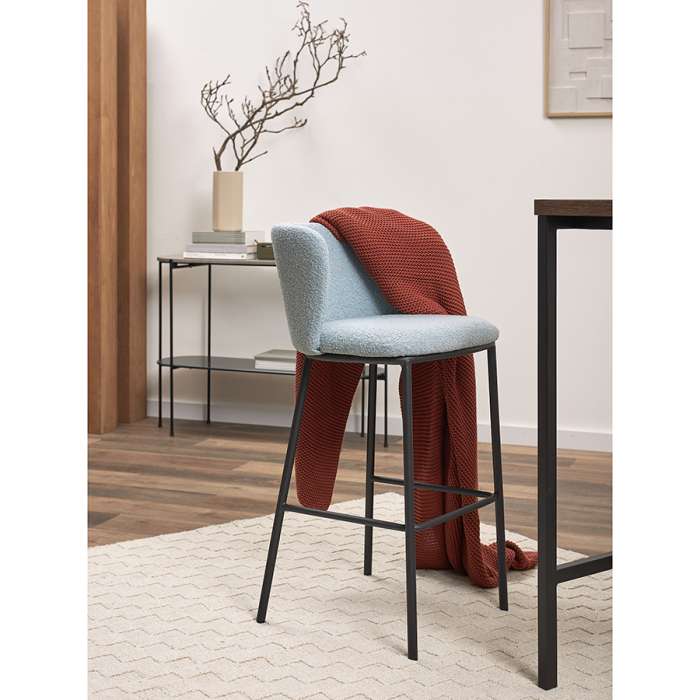 Стул барный foggy, букле, голубая пудра Bergenson Bjorn BB0000831