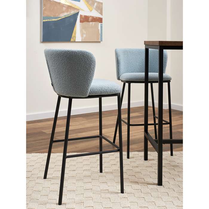 Стул барный foggy, букле, голубая пудра Bergenson Bjorn BB0000831