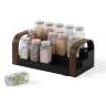 Полка для специй трехъярусная раздвижная bellwood, черная/орех UMBRA 1019934-048