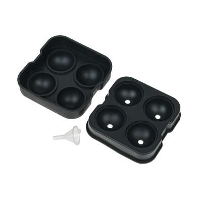 Форма для льда большая на 4 шара black HomeFeel HJ-IM03 BLACK