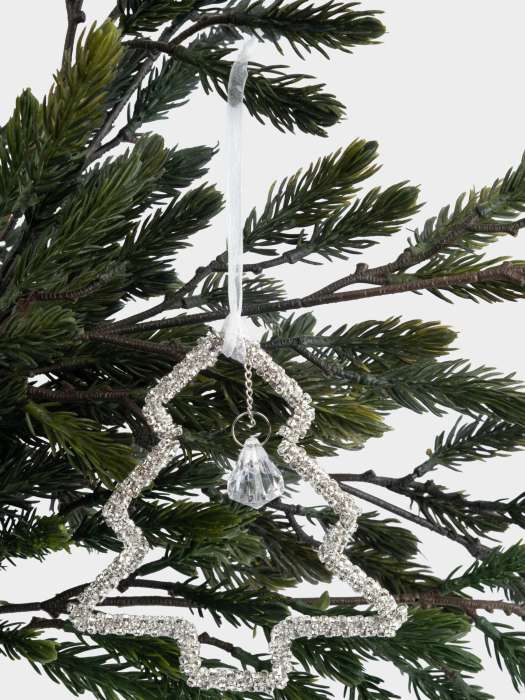 Игрушка елочная, 12 см, пластик/металл, серебристая, Елка, Event ANNA LAFARG ANLAF-808557