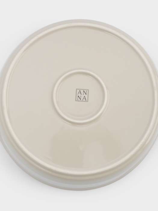 Форма для запекания, 23 см, керамика, круглая, молочно-бежевая, Baker ANNA LAFARG ANLAF-ZF3547