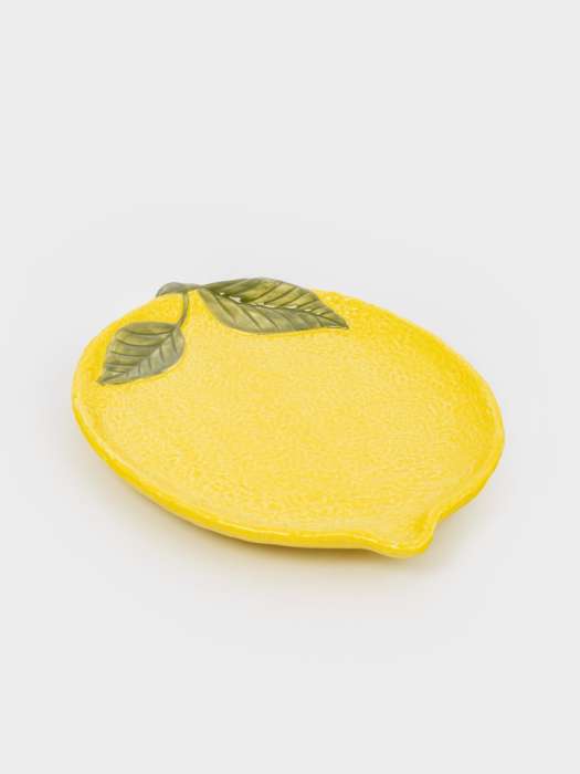 Блюдо, 25х18 см, фарфор P, овальное, желтое, Лимон, Lemon ANNA LAFARG ANLAF-ARJ-110725-2